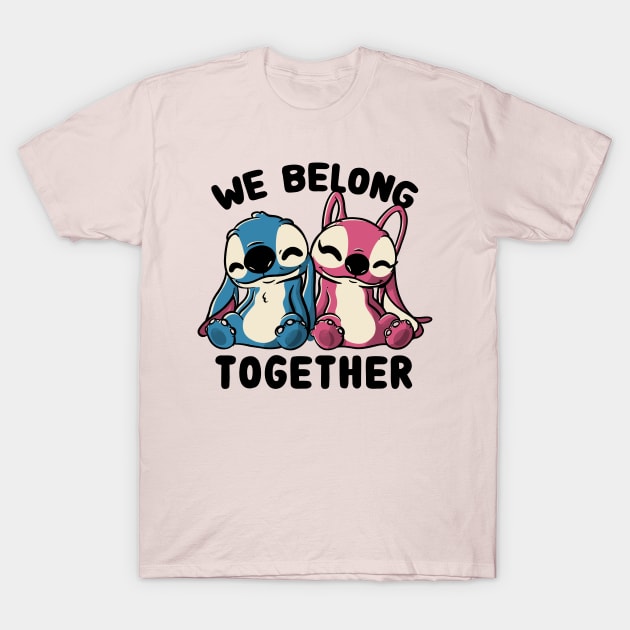 We Belong Together Cute Lover Gift T-Shirt by eduely